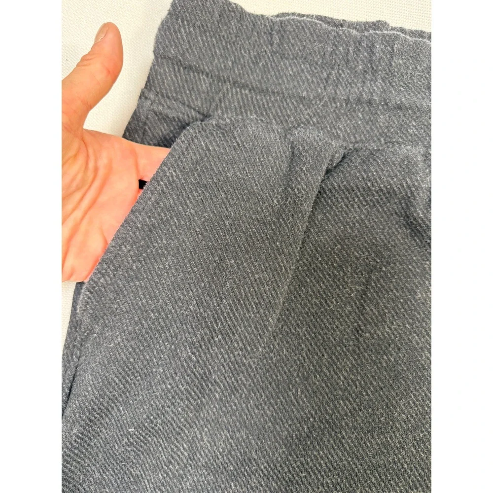 Faherty women's Navy Knit Jogger Pants Textured Drawstring Sweatpants Size L